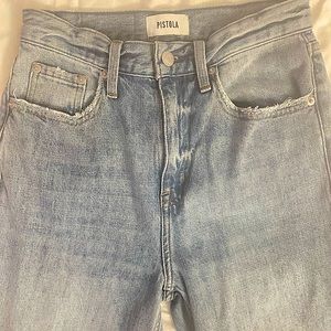 PISTOLA Jean High Waisted Worn and Washed Once